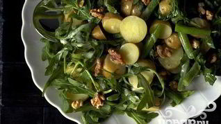 Салат с картофелем и фасолью