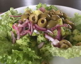 Салат с картофелем