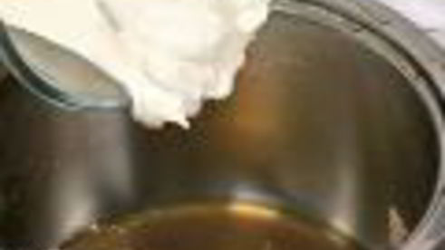 теплый картофельный салат с грибами