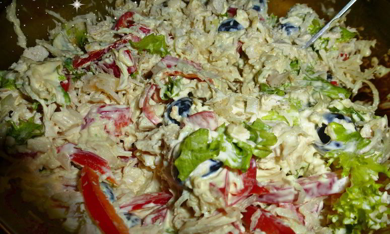 Рецепт мексиканского салата с курицей и сладким перцем