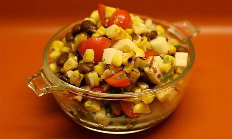 Рецепт мексиканского салата с медово-лаймовой заправкой