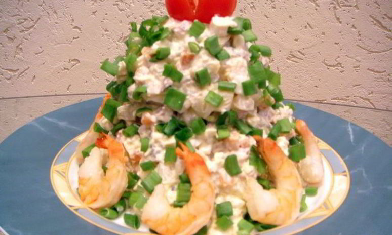 Рецепт оливье пикантный