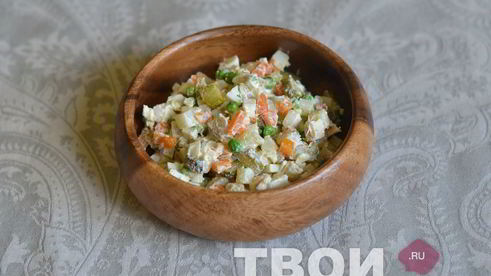 оливье с курицей