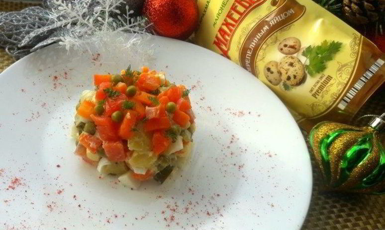 Рецепт рыбного оливье