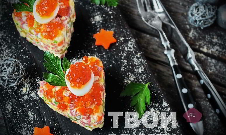 Рецепт салата оливье с колбасой