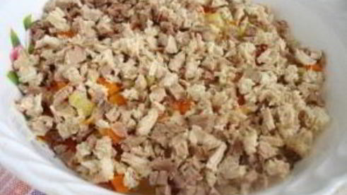 салат оливье с мясом