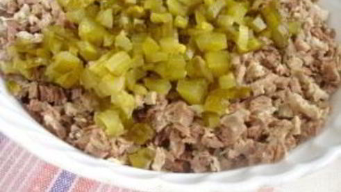 салат оливье с мясом