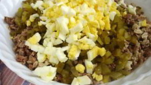 салат оливье с мясом