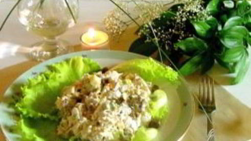 салат оливье с языком