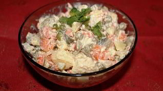 Вегетарианский оливье