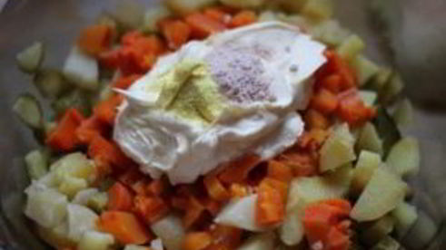 вегетарианский оливье