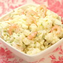 Салаты с креветками