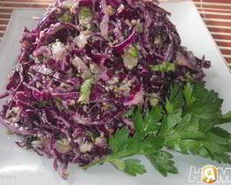 Салат из краснокочанной капусты по-грузински