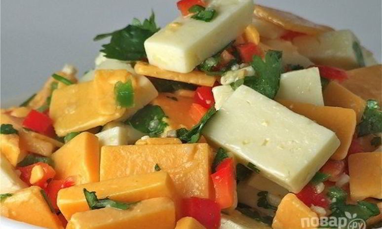 Рецепт салата из сыра