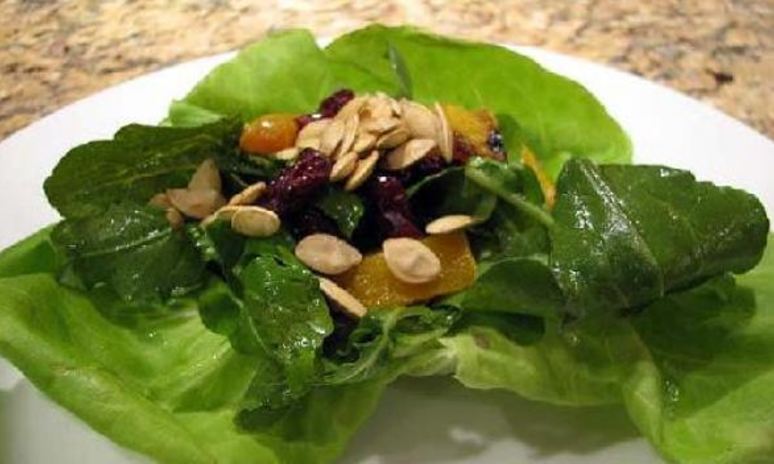 Рецепт салата из тыквы и клюквы