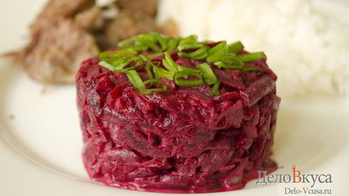 салат из вареной свёклы