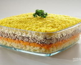 Мимоза с сыром