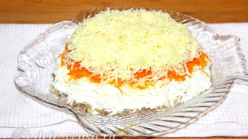 салат мимоза с сардиной