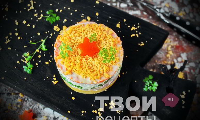 Рецепт салата мимоза с тунцом