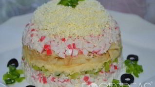 Салат Нежность с крабовыми палочками