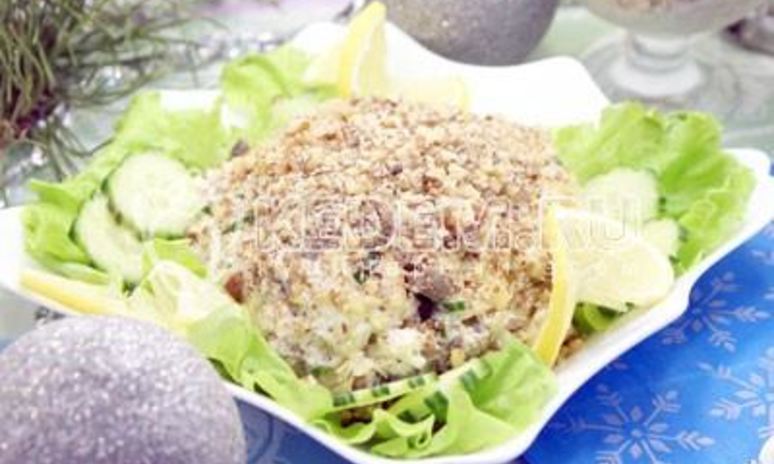 Рецепт салата новогодняя горка