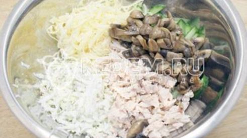 салат новогодняя горка