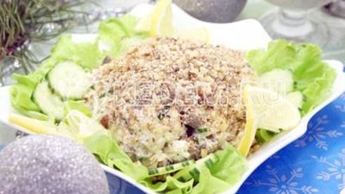 салат новогодняя горка