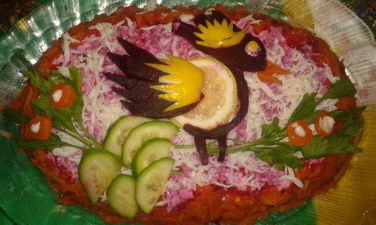 Рецепт домашней сельди под шубой с огурцом