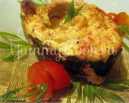 Форель под крабовой шубкой