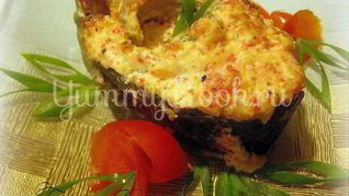 Форель под крабовой шубкой