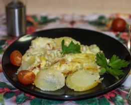 Картошка под шубой в духовке