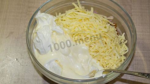 картошка под шубой в духовке