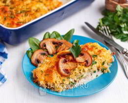 Куриная грудка под шубой в духовке