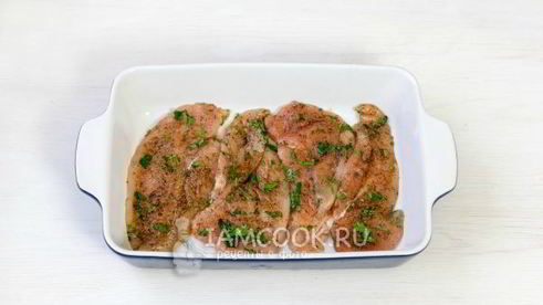 куриная грудка под шубой в духовке