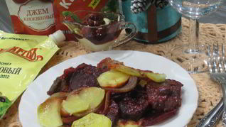 Мясо под шубой Зимняя клюква