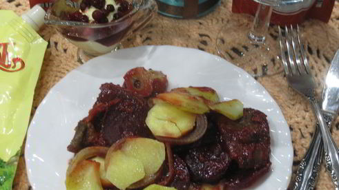 мясо под шубой зимняя клюква