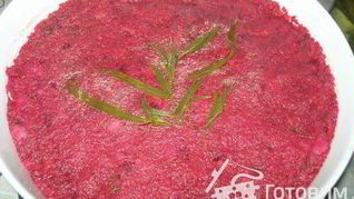 Постная селедка под шубой без майонеза