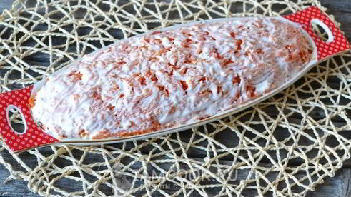 салат шпроты под шубой