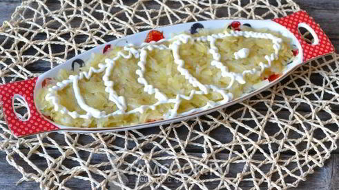 салат шпроты под шубой