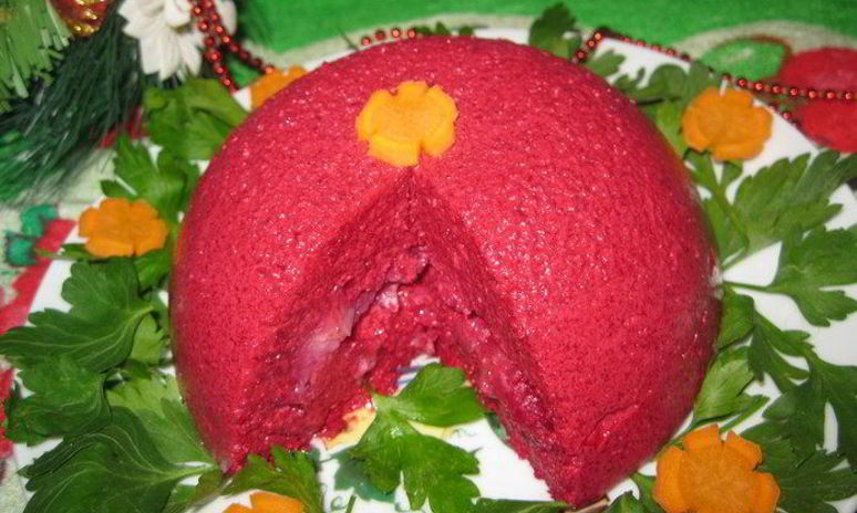 Рецепт салата-суфле селедка под шубой