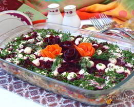 Сельдь под шубой с яблоком