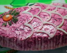 Селедка под шубой без картошки