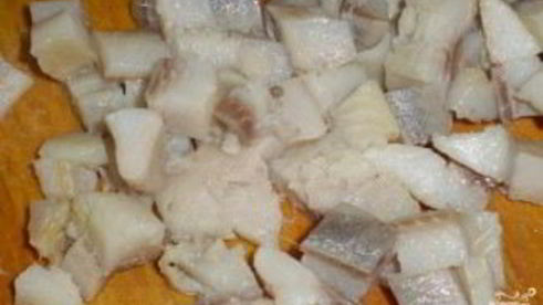 селедка под шубой кубиками