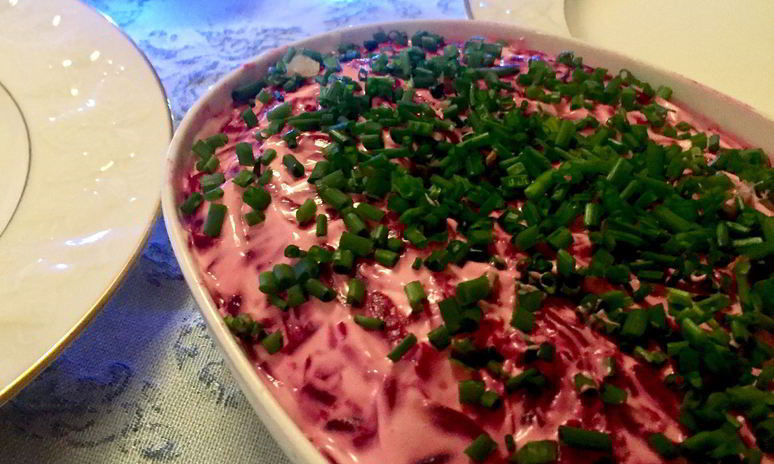 Рецепт селедки под шубой с яблоком