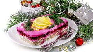 Селедка под шубой с яйцом