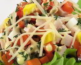 Салат с грибами вешенками