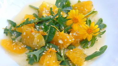 салат с календулой