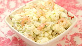 Салат с креветками