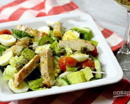 Салат с куриной грудки