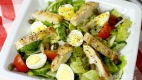 салат с куриной грудки